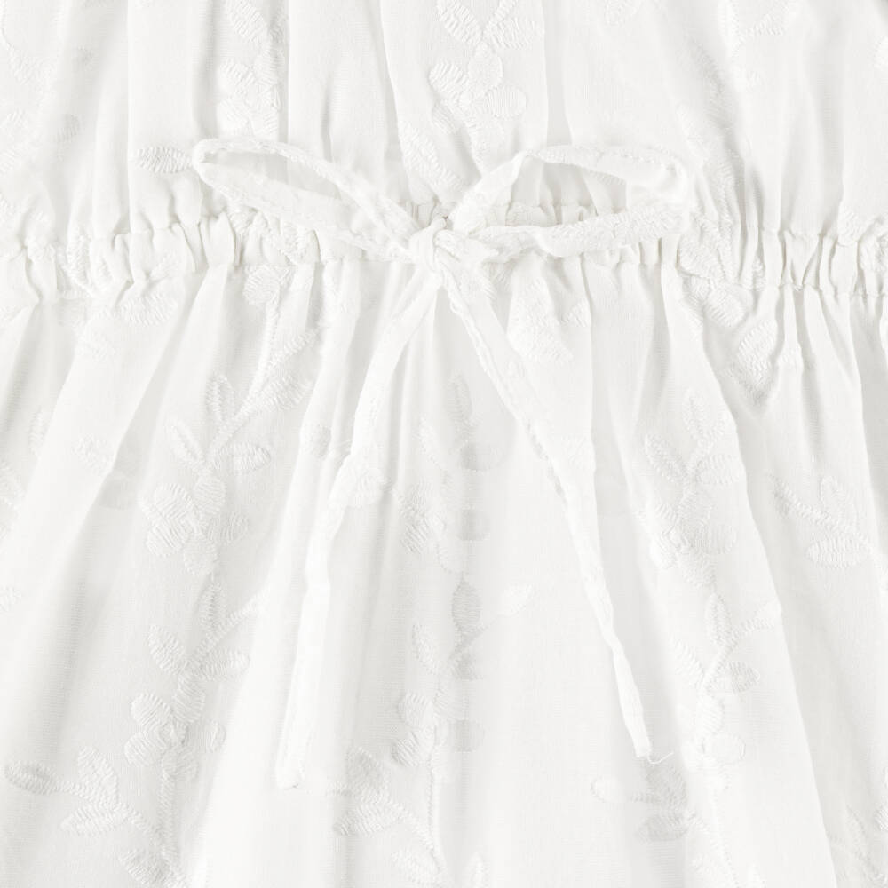 Olga Valentine-فستان بطبعة ورود لون أبيض للبنات | Childrensalon