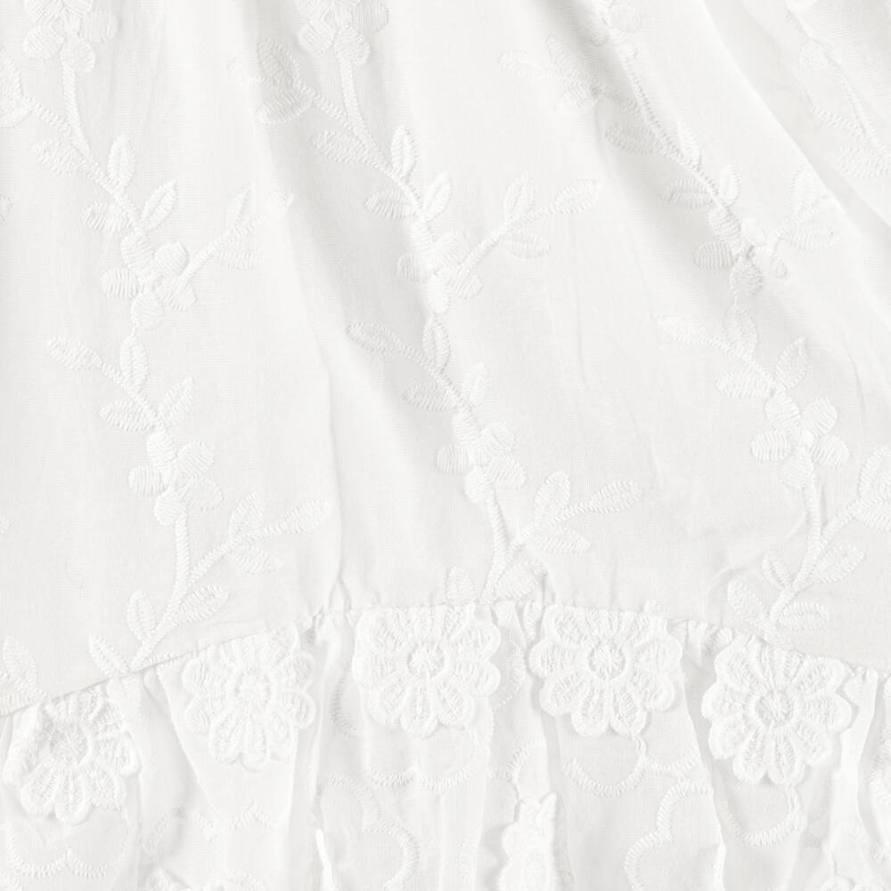 Olga Valentine-فستان بطبعة ورود لون أبيض للبنات | Childrensalon