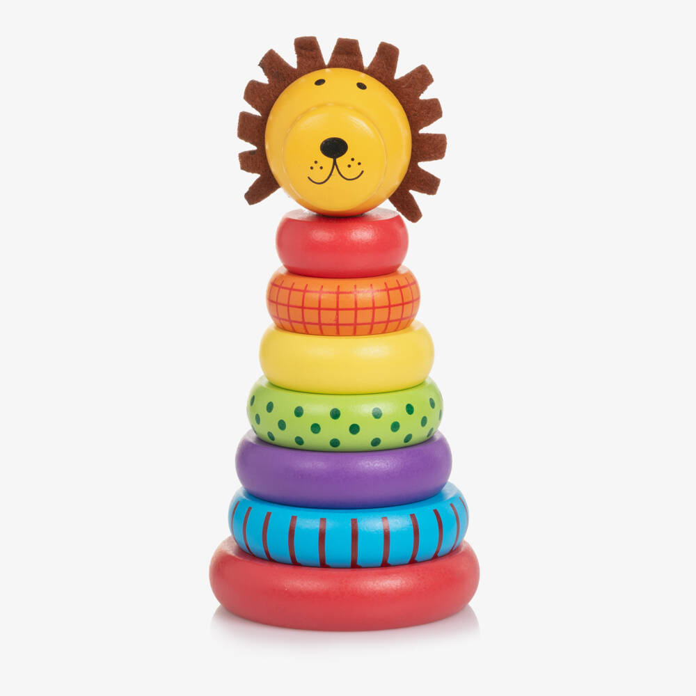 Orange Tree Toys-لعبة تكديس شكل أسد بألوان متعددة (20 سم) | Childrensalon
