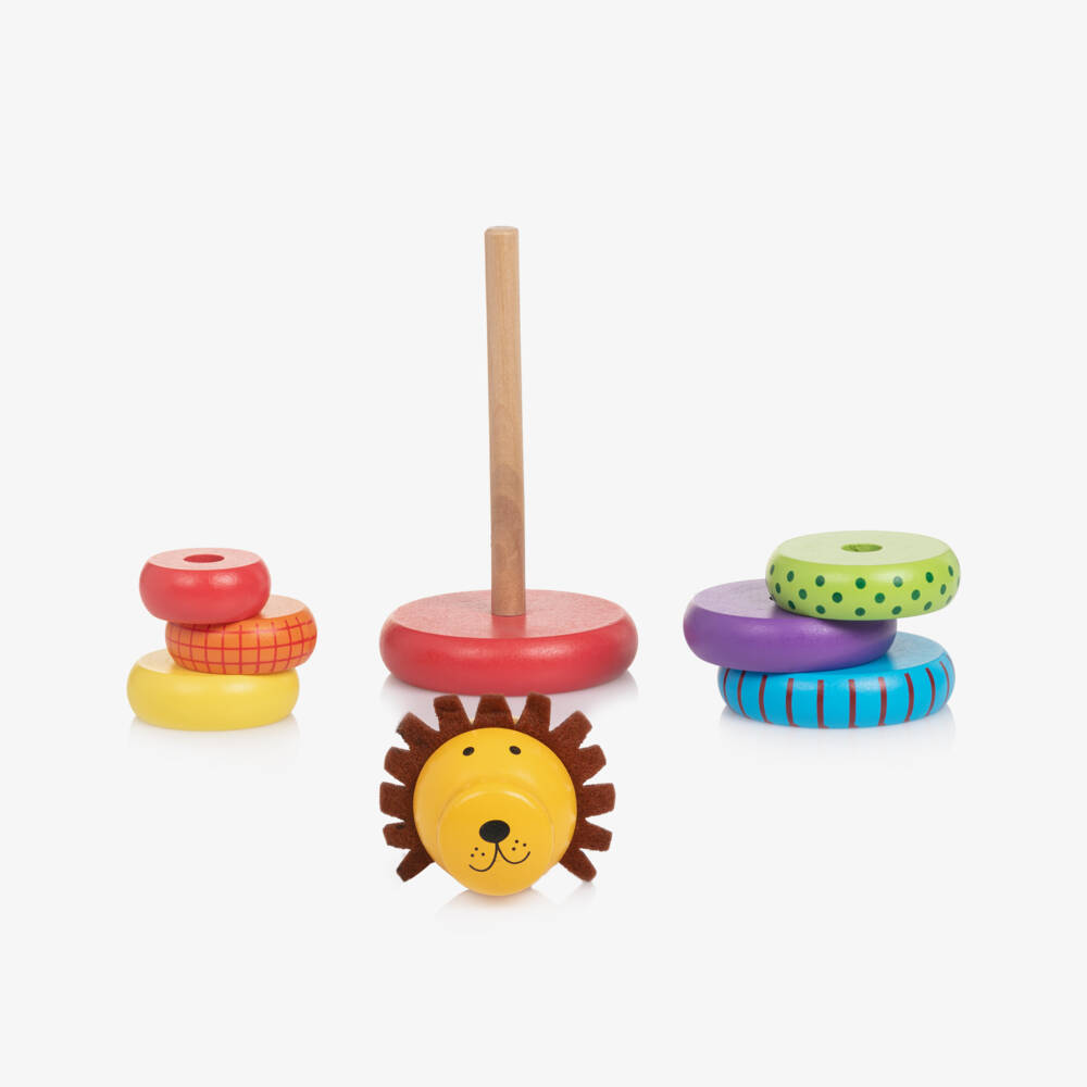 Orange Tree Toys-Colourful Lion Stacking Ring (20cm) | Childrensalon