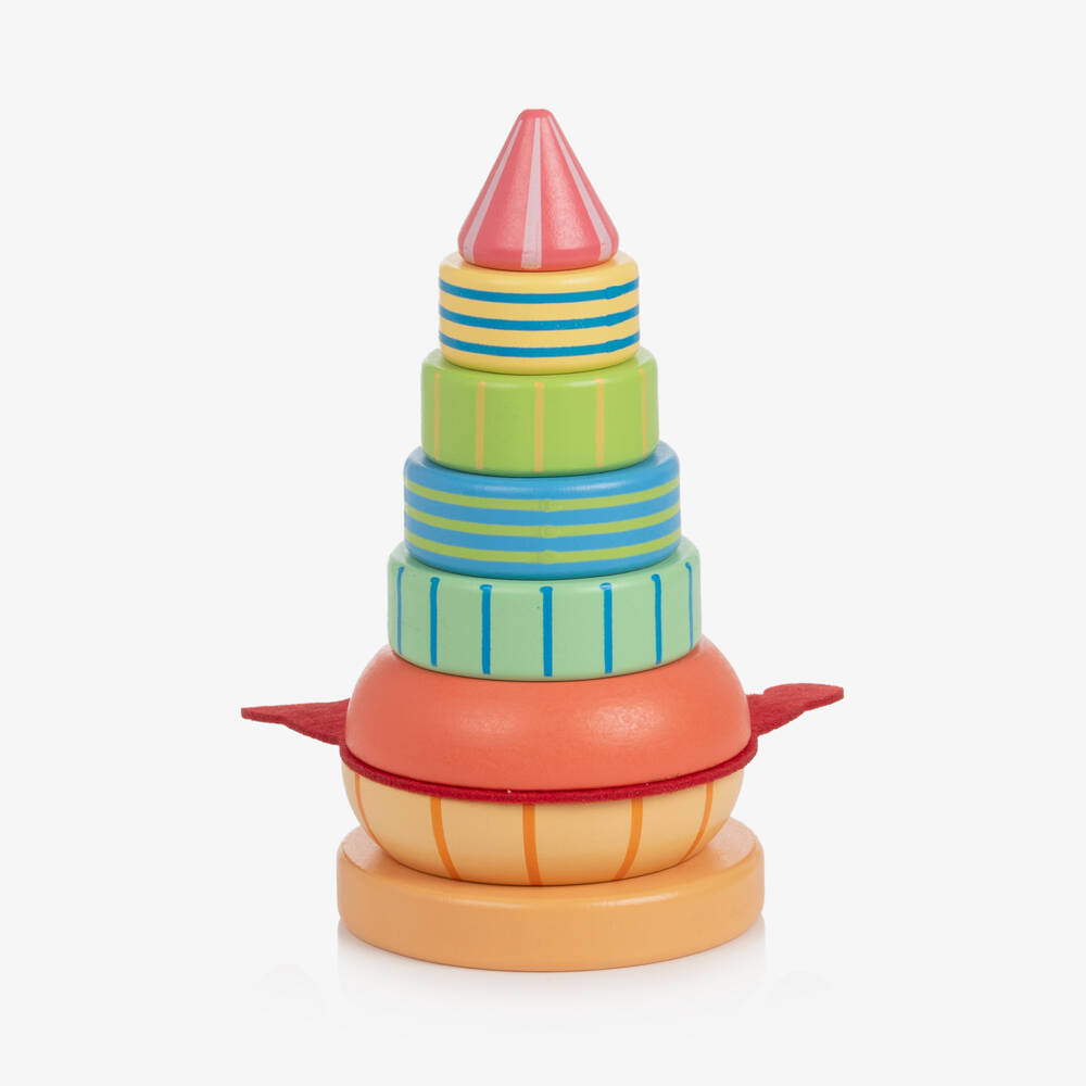 Orange Tree Toys-Hermit Crab Wooden Stacking Toy (17cm) | Childrensalon