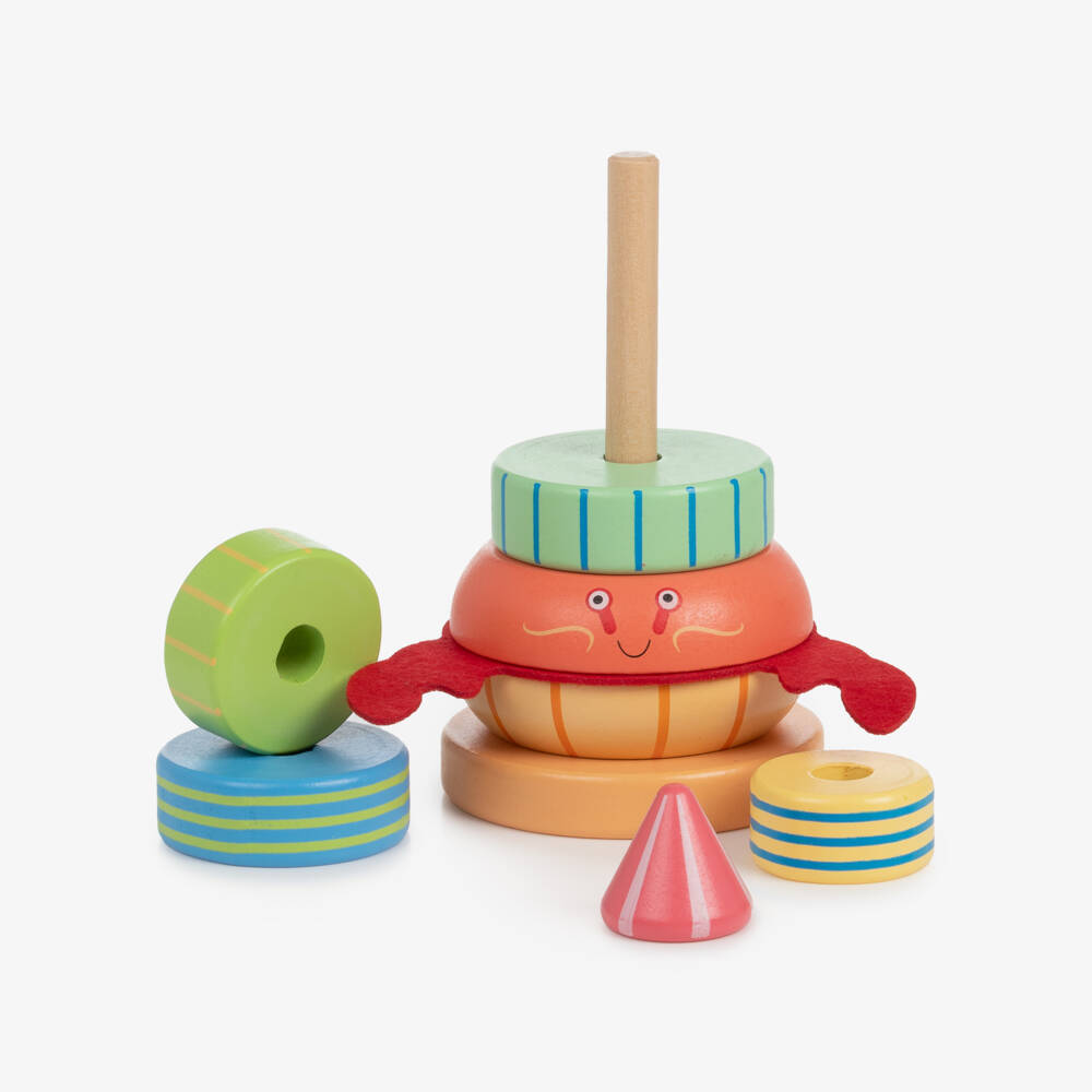 Orange Tree Toys-Hermit Crab Wooden Stacking Toy (17cm) | Childrensalon