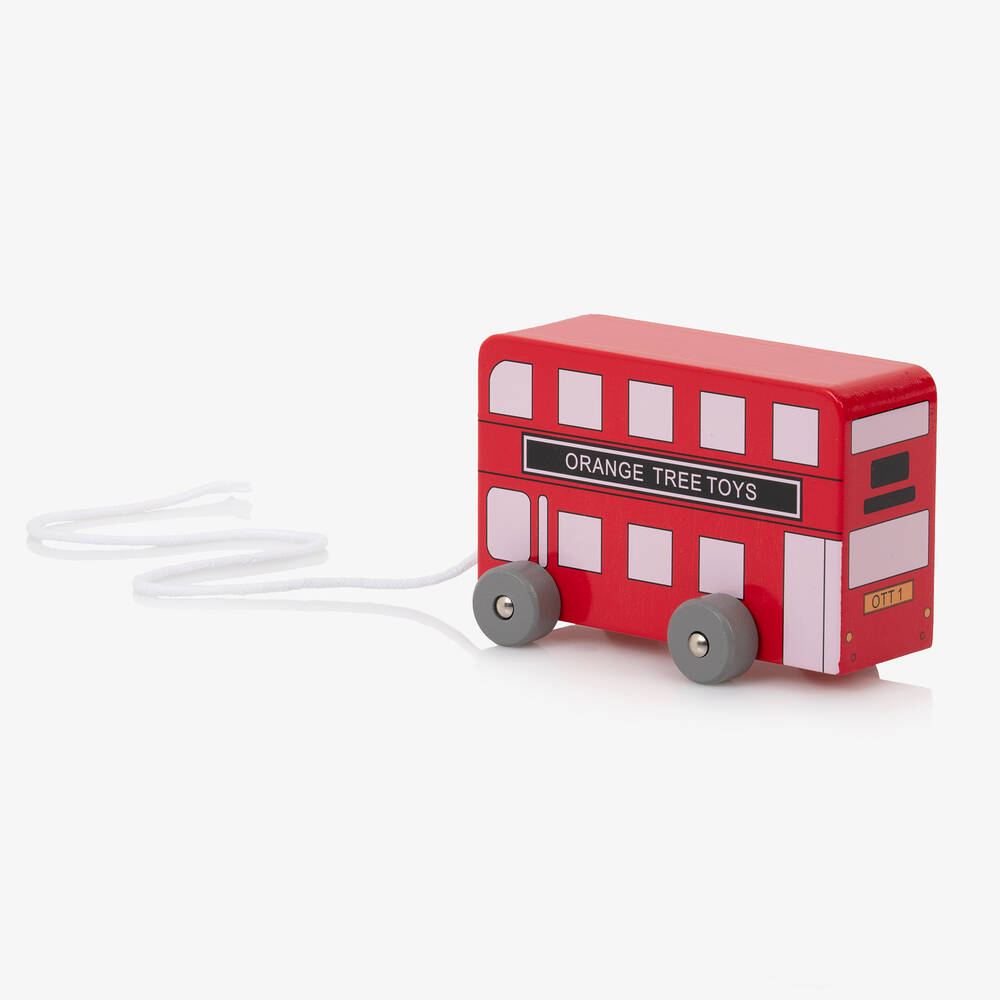 Orange Tree Toys-London Bus Pull Along Toy (13cm) | Childrensalon
