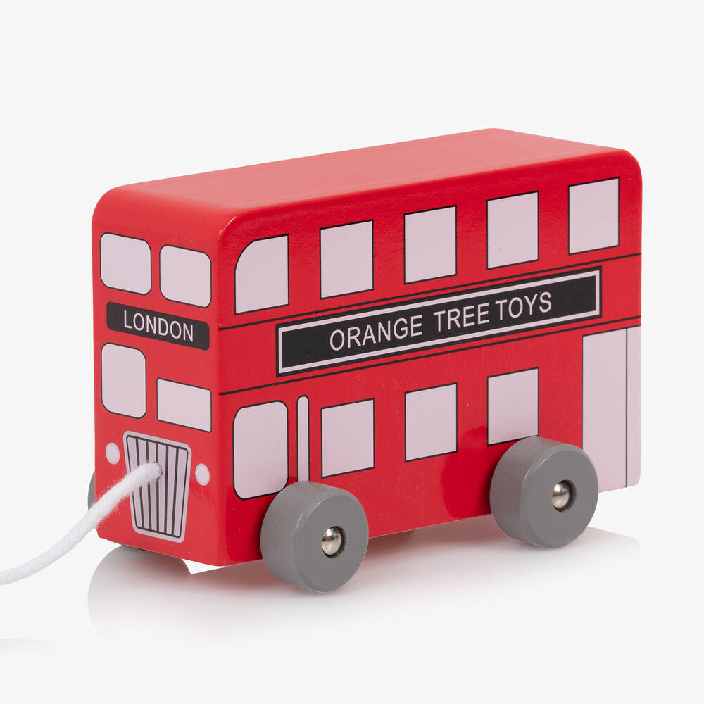 Orange Tree Toys-London Bus Pull Along Toy (13cm) | Childrensalon