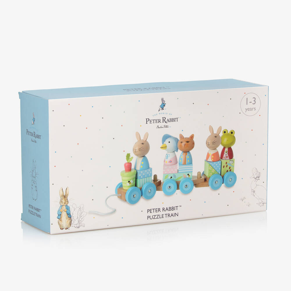 Orange Tree Toys-Peter Rabbit Wooden Puzzle Train Toy (29cm) | Childrensalon