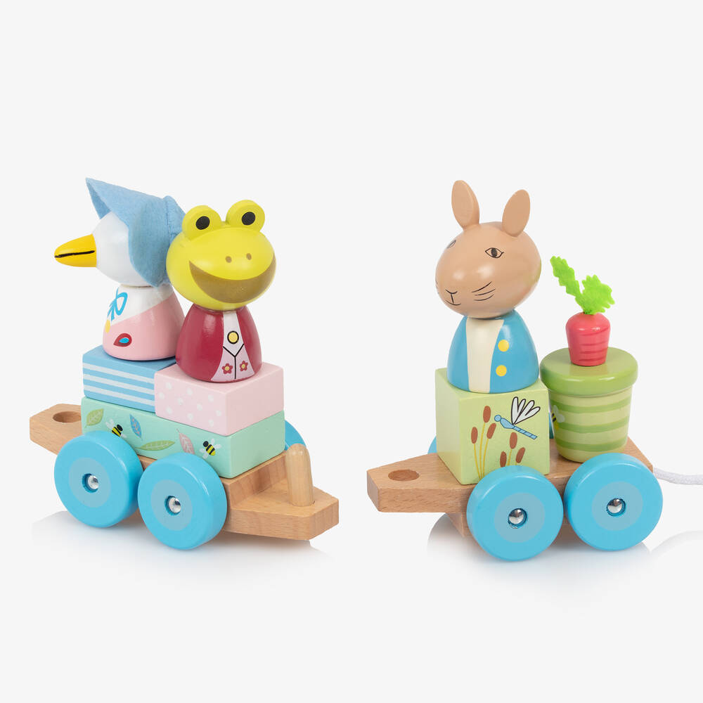 Orange Tree Toys-Peter Rabbit Wooden Puzzle Train Toy (29cm) | Childrensalon