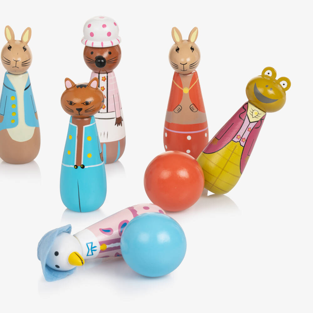 Orange Tree Toys-Peter Rabbit Wooden Skittles (11cm) | Childrensalon