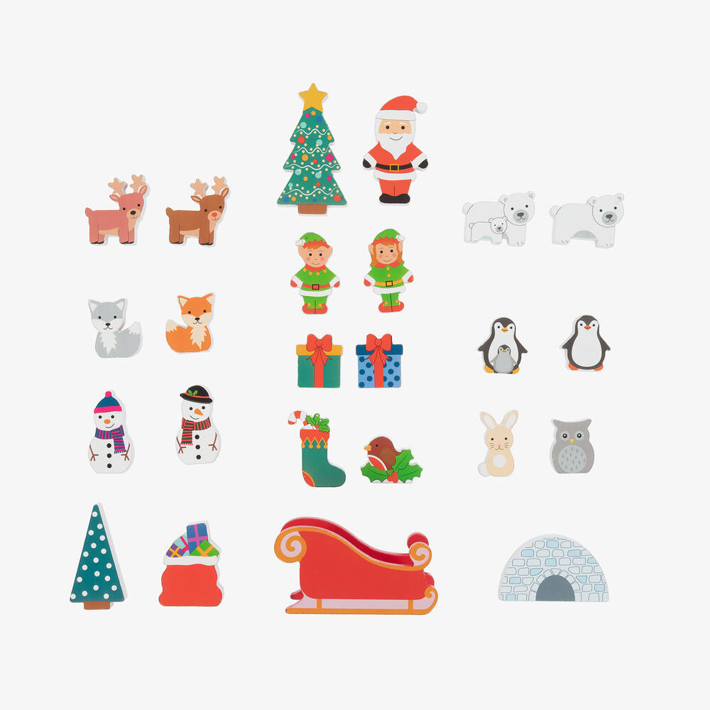 Orange Tree Toys-Winter Wonderland Wooden Advent Calendar | Childrensalon