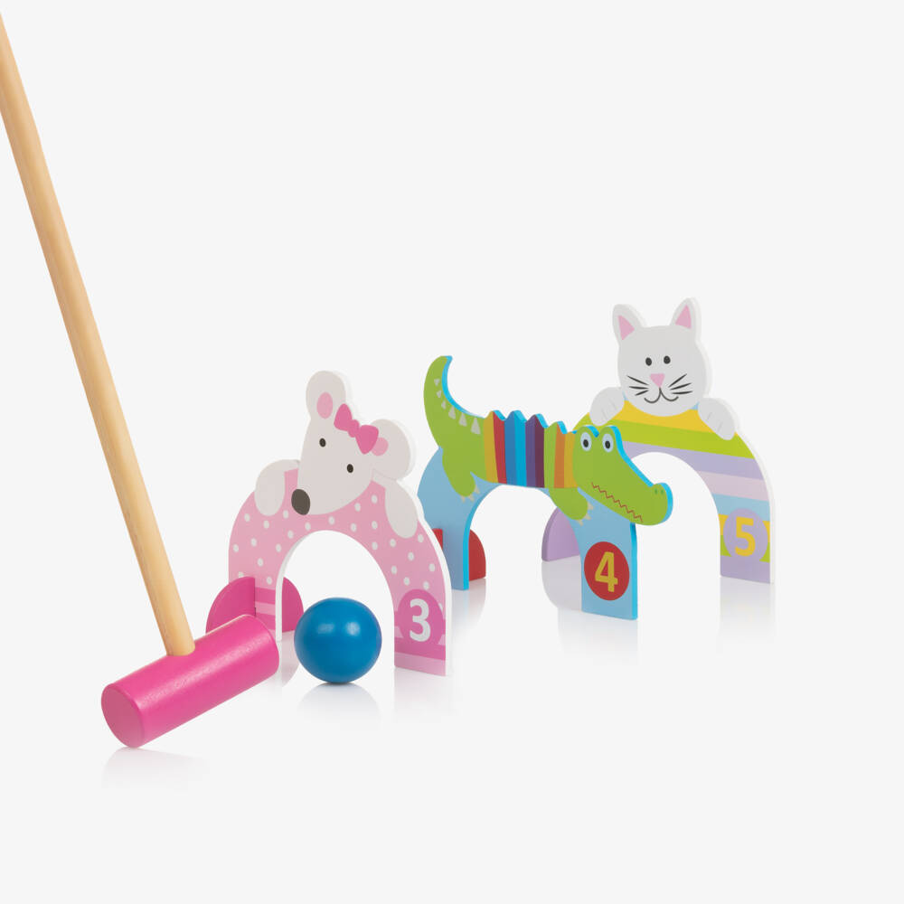 Orange Tree Toys-Wooden Animal Croquet Set | Childrensalon