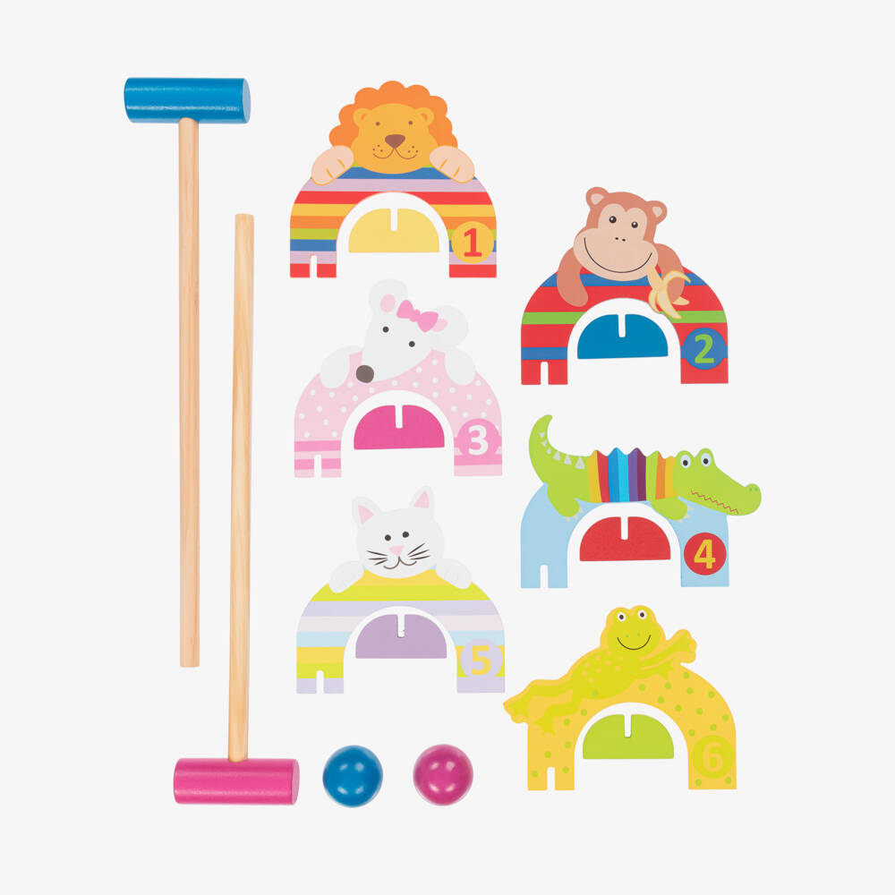 Orange Tree Toys-Wooden Animal Croquet Set | Childrensalon