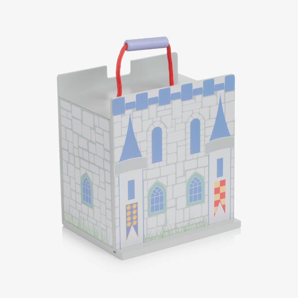Orange Tree Toys-Wooden Castle Play Set (22cm) | Childrensalon