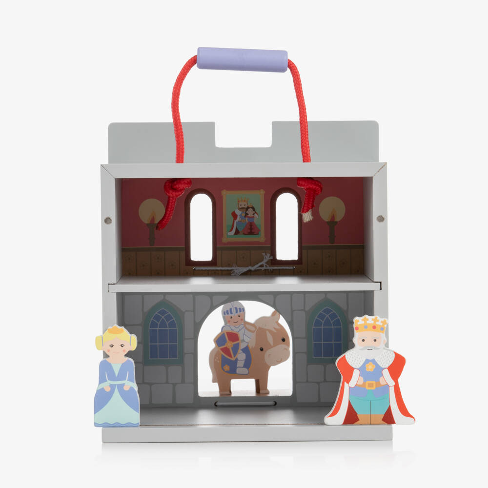 Orange Tree Toys-Wooden Castle Play Set (22cm) | Childrensalon