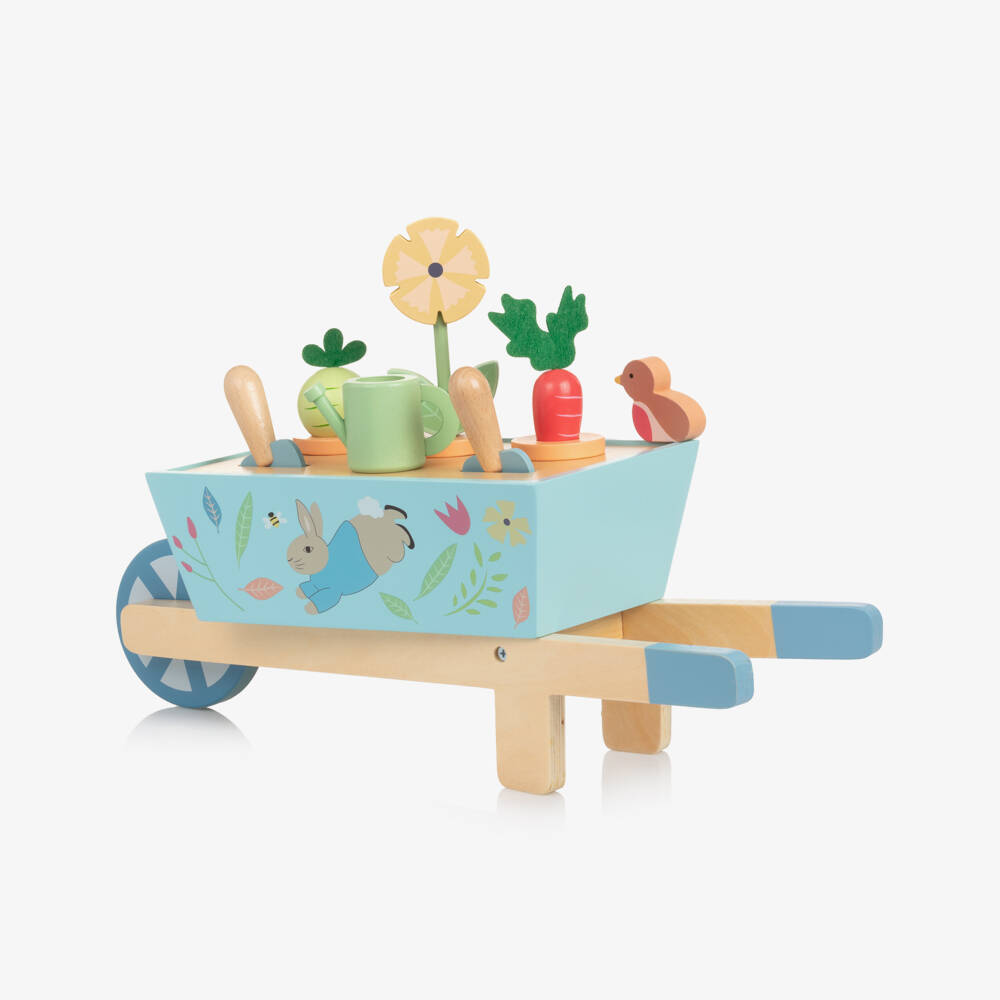 Orange Tree Toys-Wooden Peter Rabbit Wheelbarrow Set (46cm) | Childrensalon