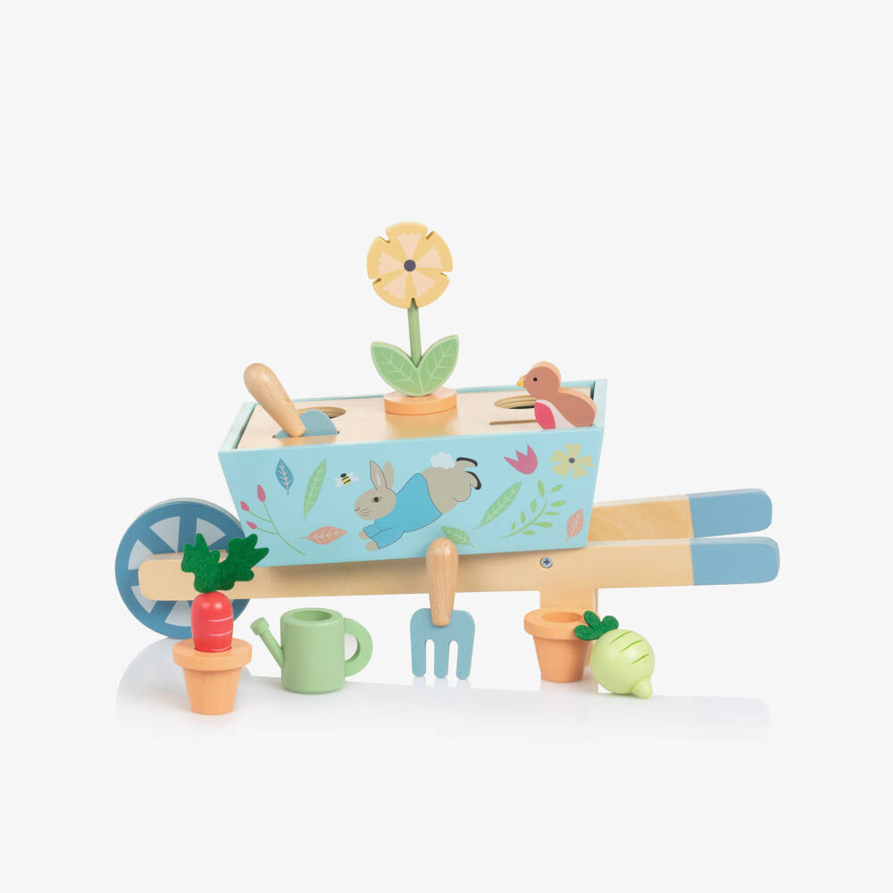 Orange Tree Toys-Wooden Peter Rabbit Wheelbarrow Set (46cm) | Childrensalon