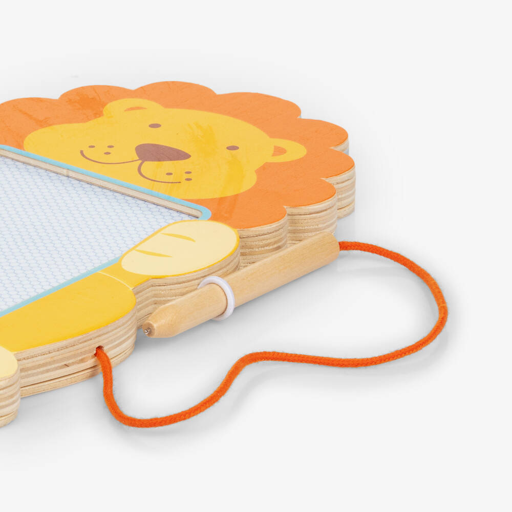 Orange Tree Toys-Деревянная доска Лев жёлтая для рисования (24см) | Childrensalon