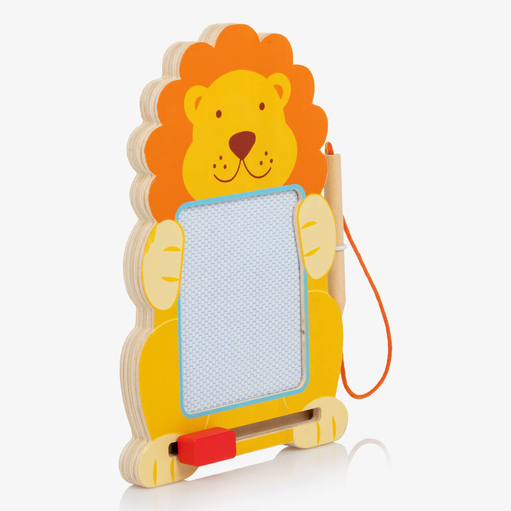 Orange Tree Toys-Деревянная доска Лев жёлтая для рисования (24см) | Childrensalon