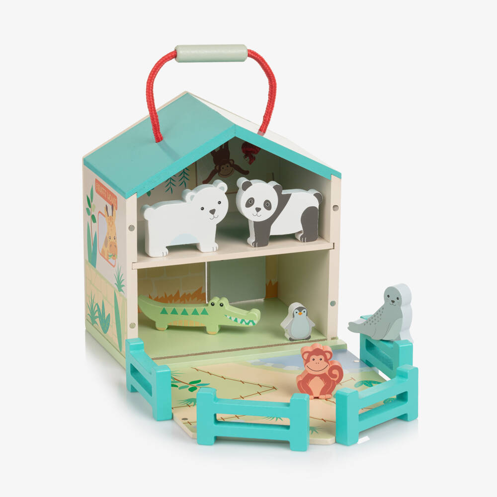 Orange Tree Toys-طقم لعبة خشبية حديقة الحيوانات (20 سم) | Childrensalon