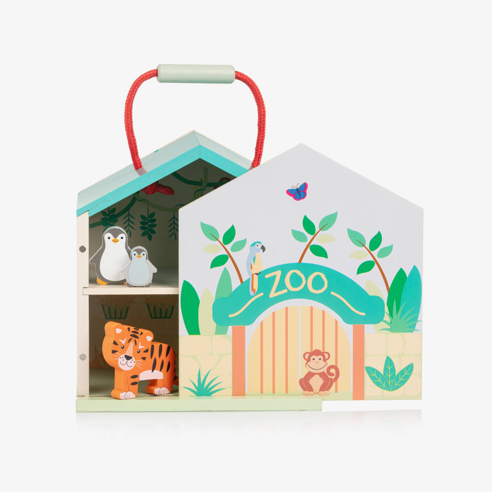 Orange Tree Toys-طقم لعبة خشبية حديقة الحيوانات (20 سم) | Childrensalon