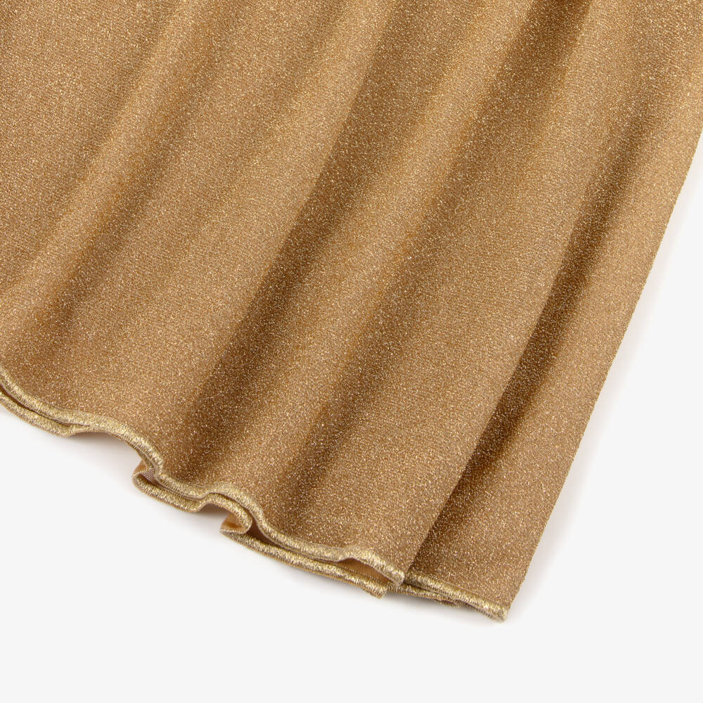 Oséree-Girls Gold Lumiére Kaftan Dress | Childrensalon