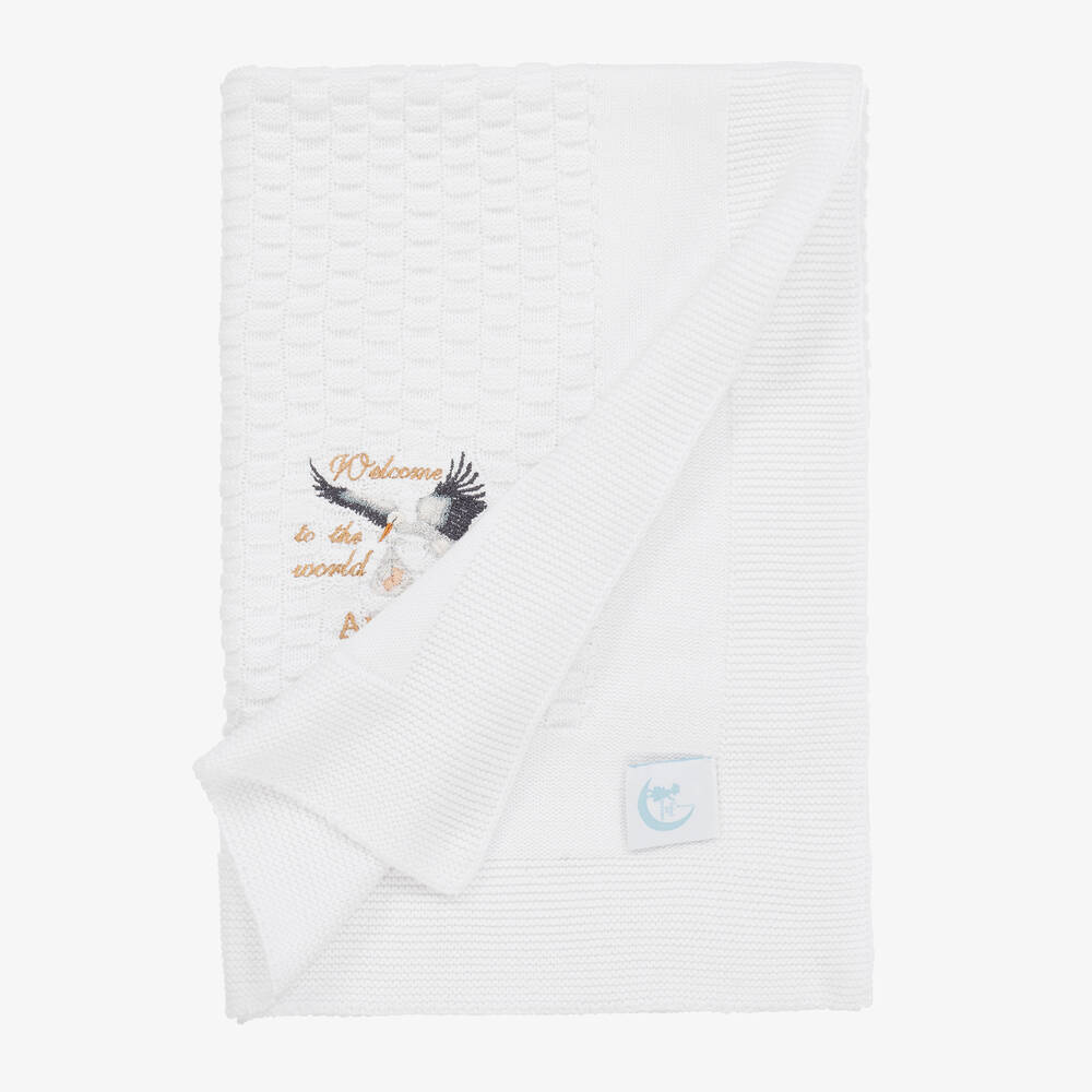 Paint My Dreams-Personalised Welcome To The World Blanket (88cm) | Childrensalon