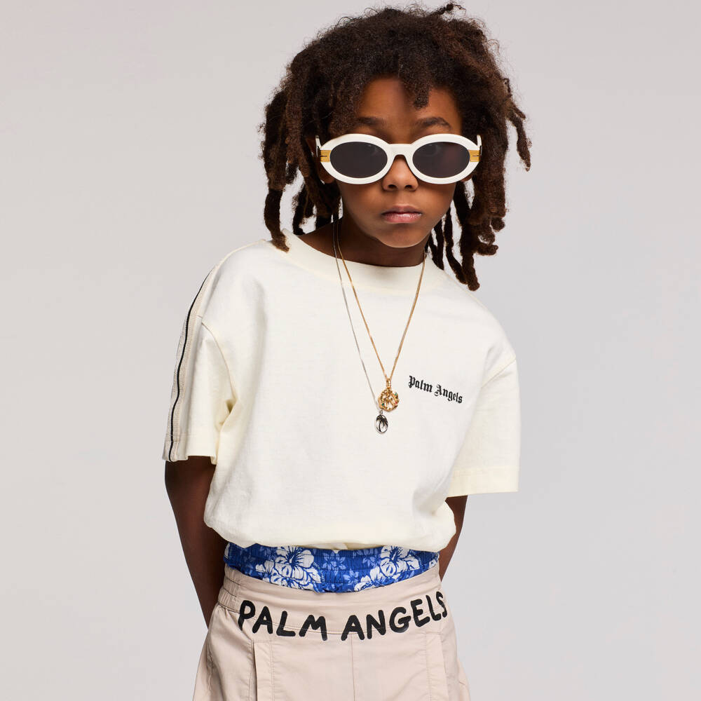 Palm Angels Kids Boys T Shirt In Black 4