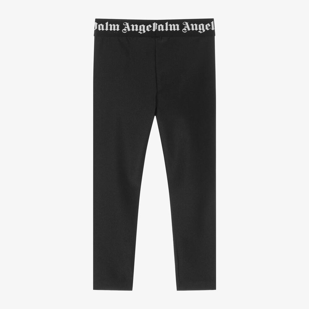 Palm Angels-Girls Black Leggings | Childrensalon