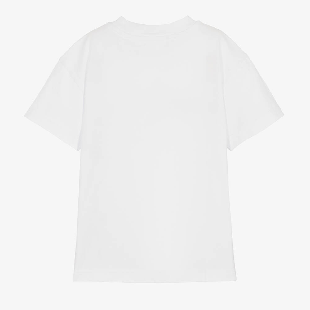 Palm Angels-Teen Boys White Shark T-Shirt | Childrensalon