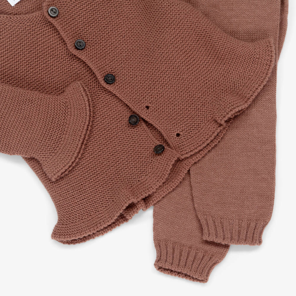 Paloma de la O-Baby Girls Pink Blouse & Knitted Trouser Set | Childrensalon