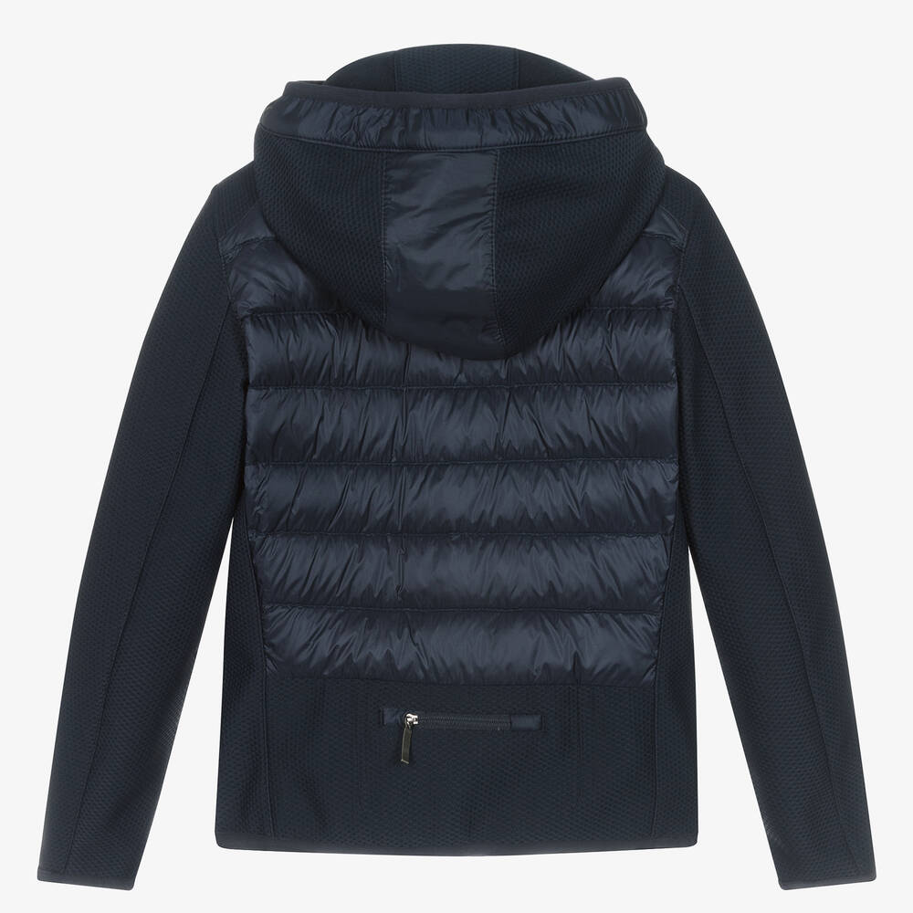 Parajumpers-Boys Blue Hooded Nolan Jacket | Childrensalon
