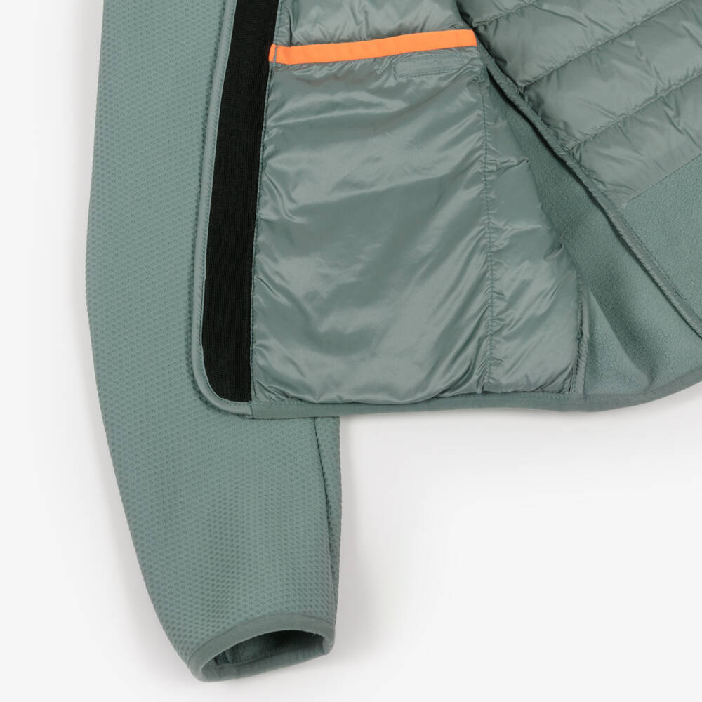 Parajumpers-Boys Grey Down-Filled Hooded Nolan Jacket | Childrensalon