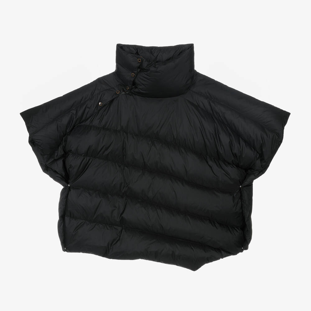 Parajumpers-Girls Black Down Padded Puffer Cape | Childrensalon