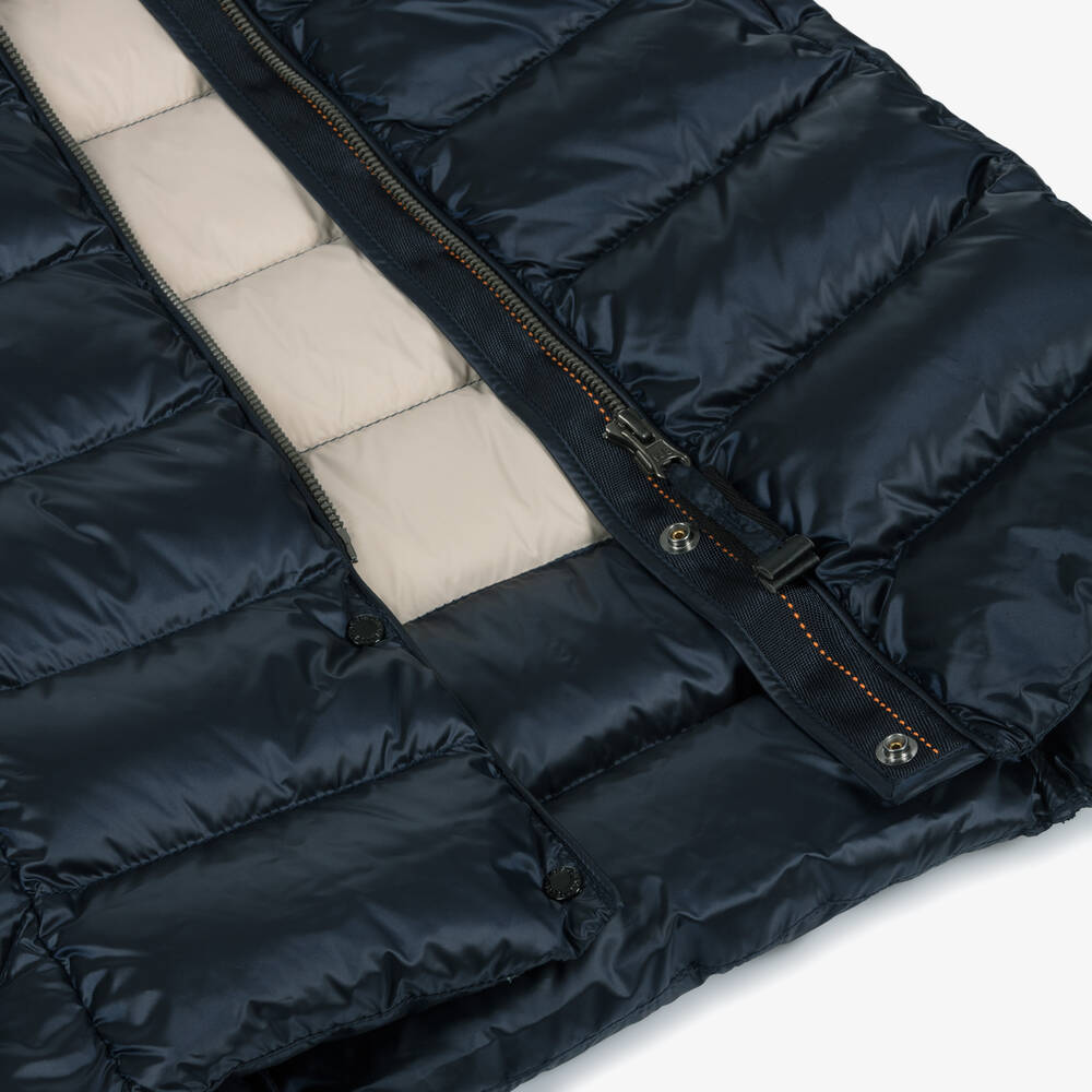 Parajumpers-Girls Blue Hooded Puffer Coat | Childrensalon