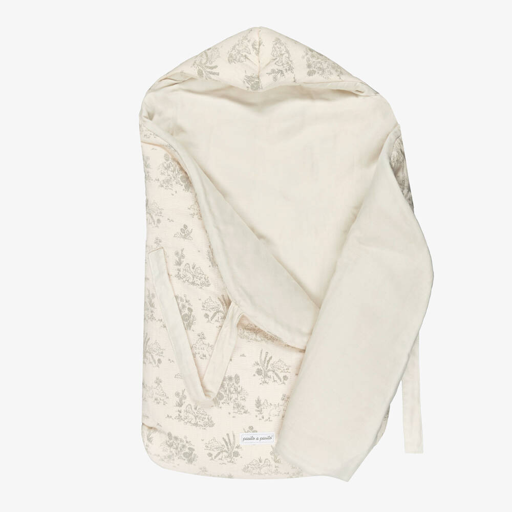 Pasito a Pasito-Конверт бежевый хлопковый из муслина для малышей (70см) | Childrensalon