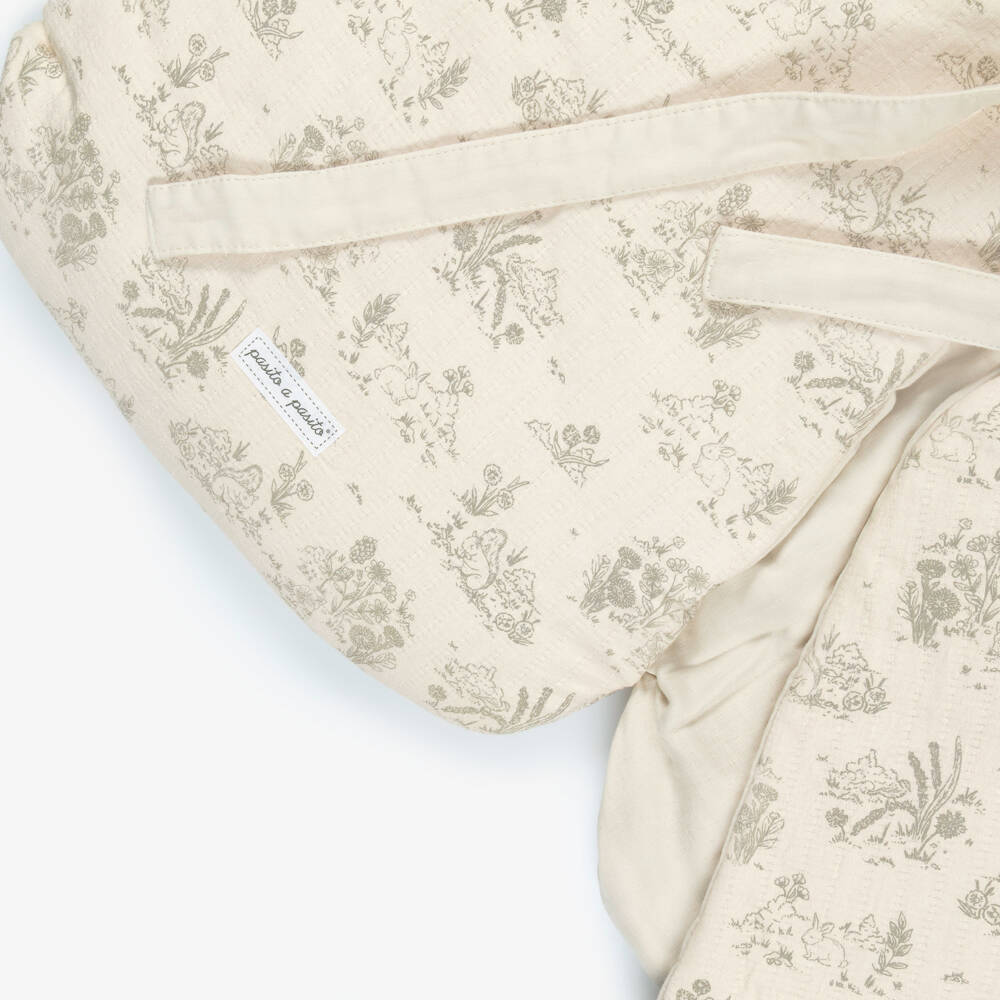 Pasito a Pasito-Конверт бежевый хлопковый из муслина для малышей (70см) | Childrensalon