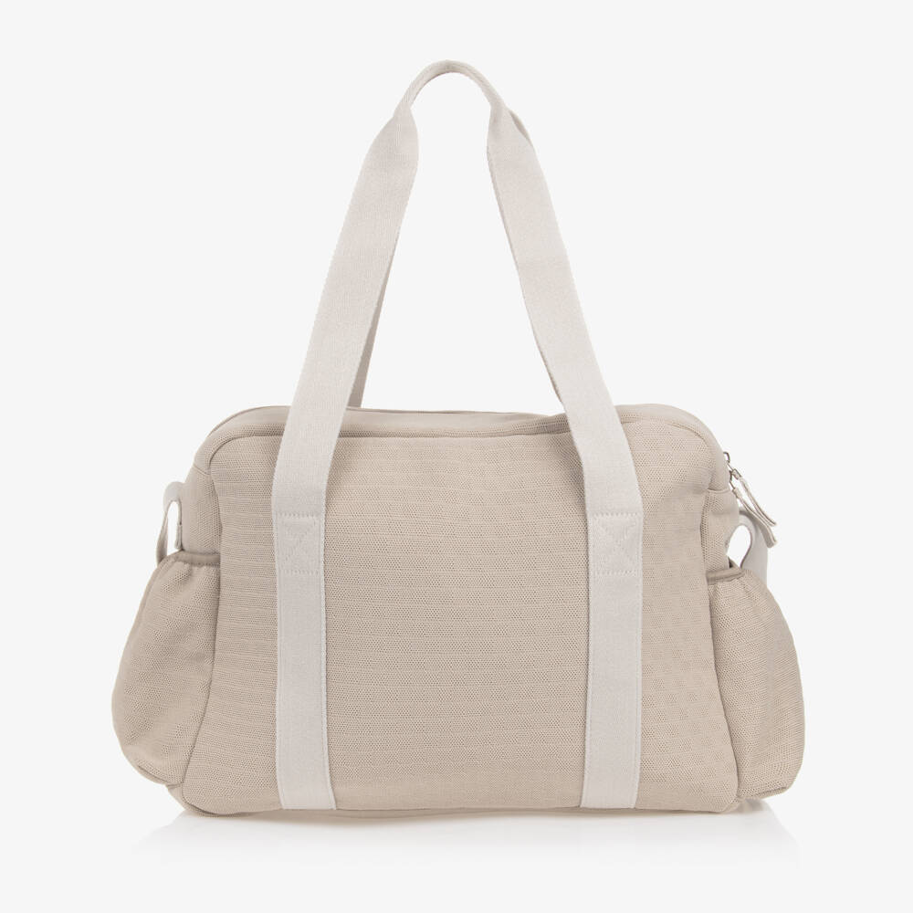 Pasito a Pasito Walking Mum-Beige Eco Mesh Changing Bag (39 cm) | Childrensalon