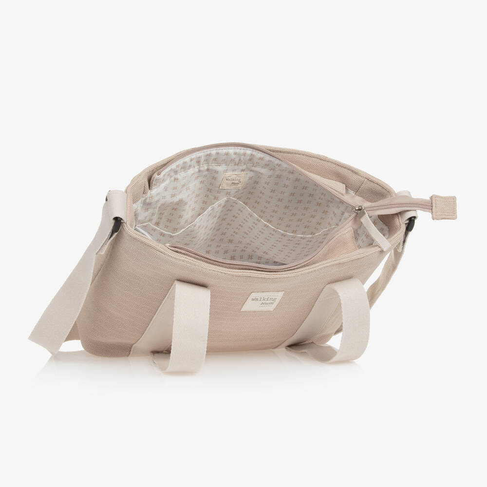 Pasito a Pasito Walking Mum-Beige Stroller Changing Bag (41cm) | Childrensalon