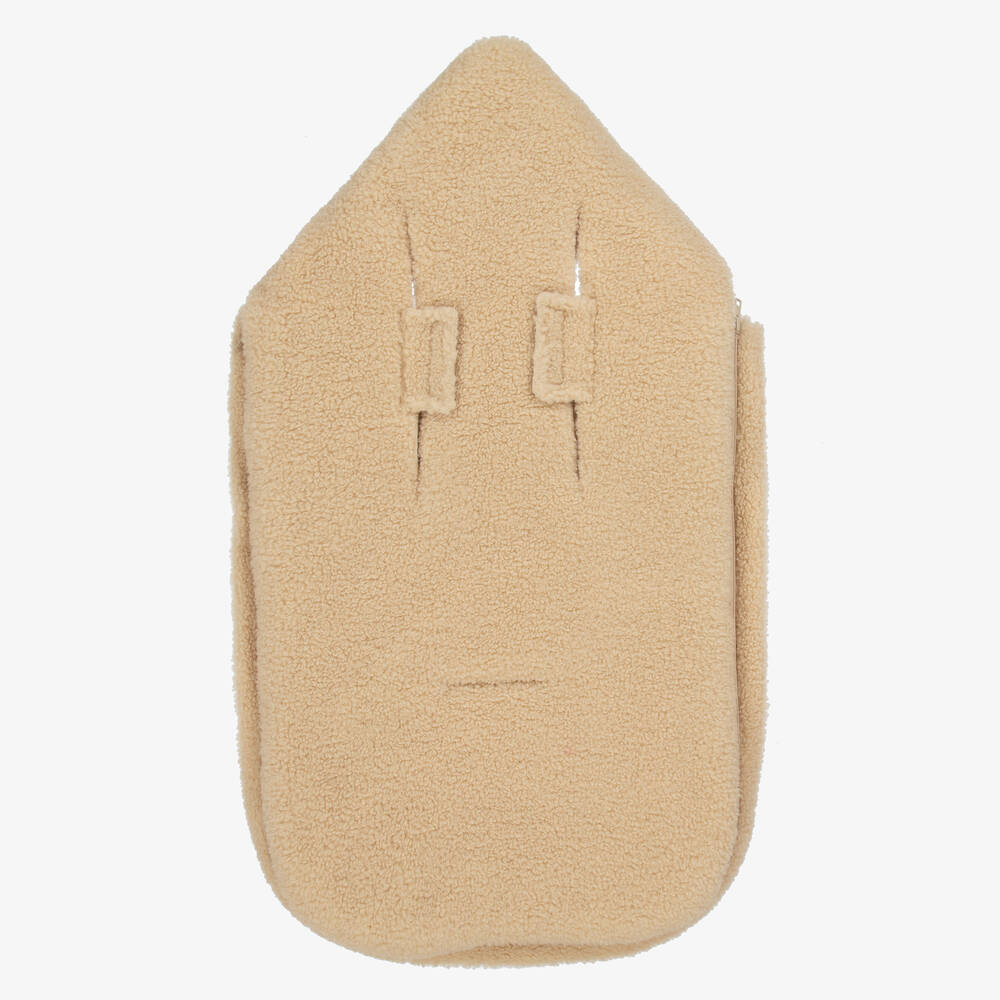 Pasito a Pasito-Beige Teddy Fleece 3-in-1 Baby Nest (78cm) | Childrensalon