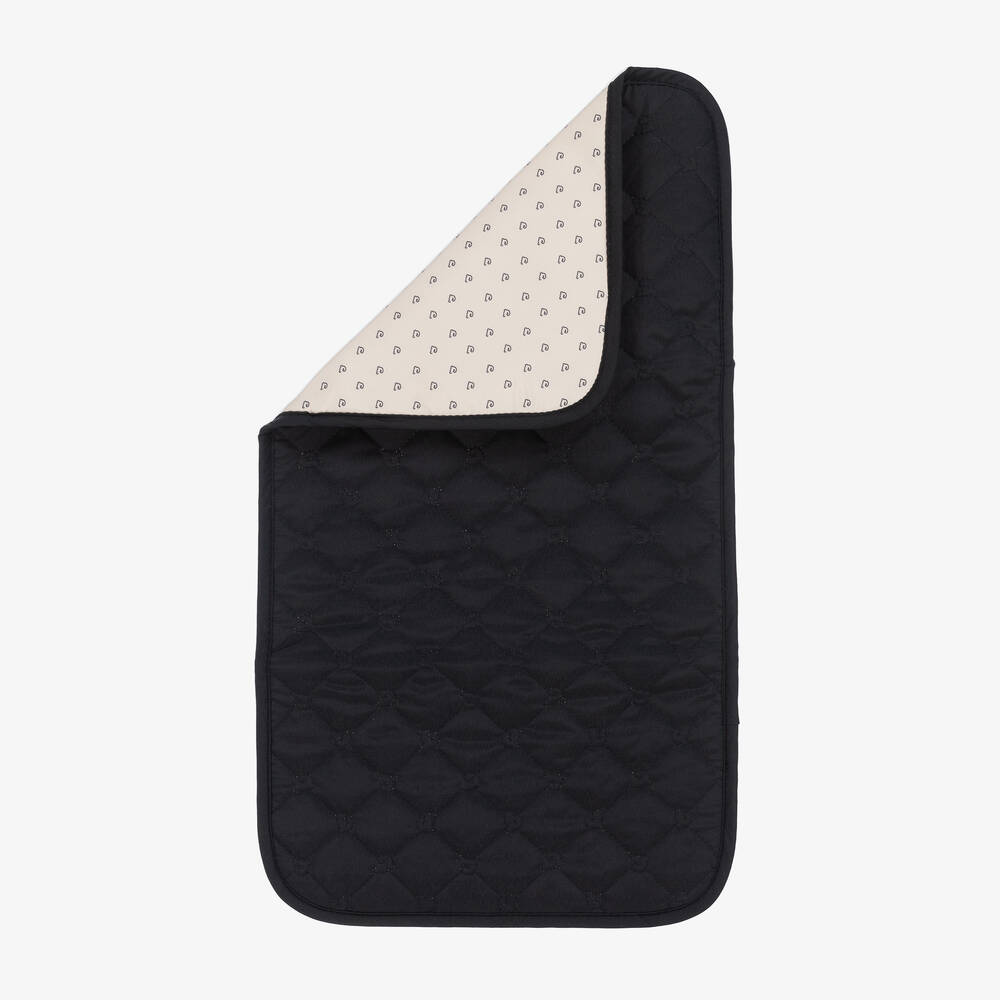Pasito a Pasito-Black Quilted Changing Backpack (40cm) | Childrensalon