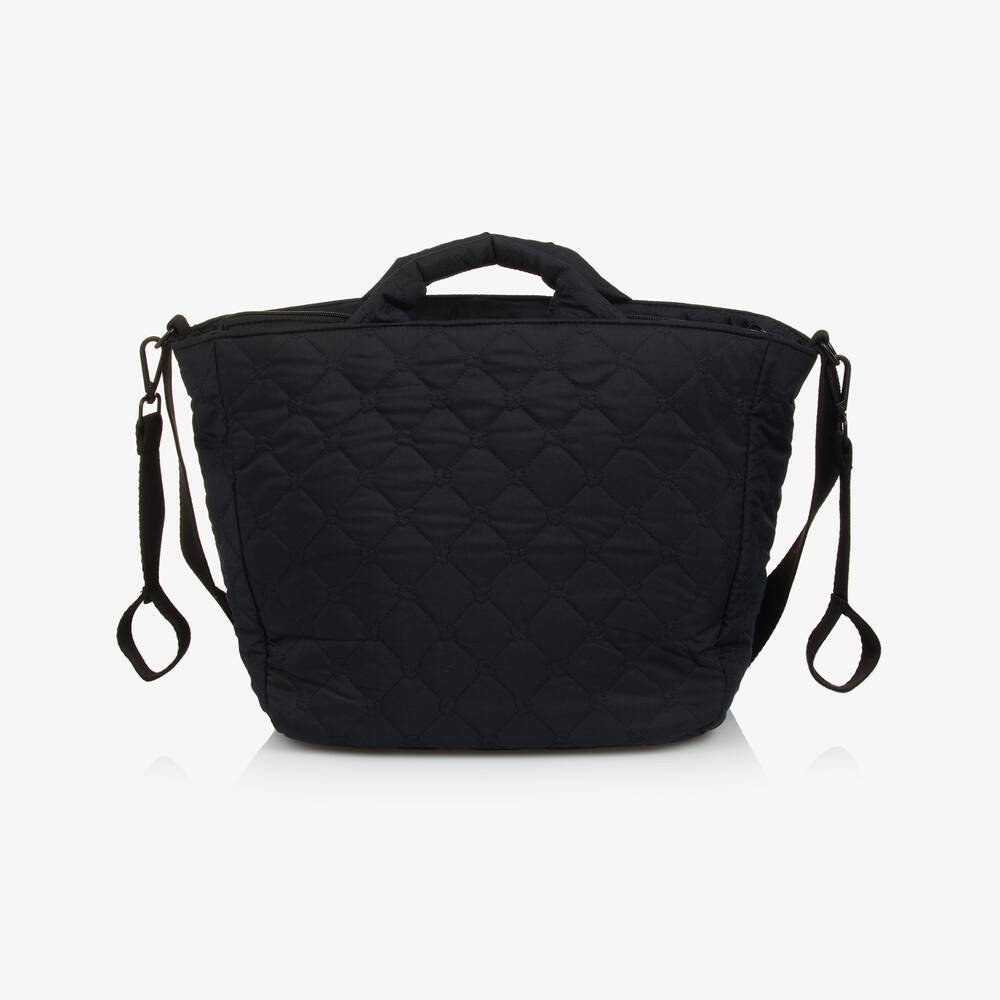 Pasito a Pasito-Black Quilted Changing Bag (45cm) | Childrensalon