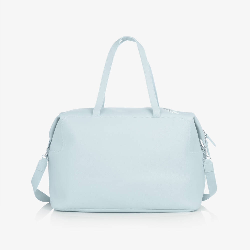 Pasito a Pasito-Blue Faux Leather Weekend Changing Bag (50cm) | Childrensalon
