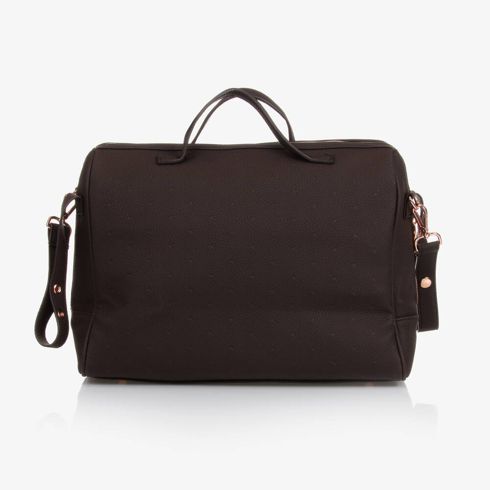 Pasito a Pasito-حقيبة تغيير الحفاضات جلد صناعي لون بني (37 سم) | Childrensalon