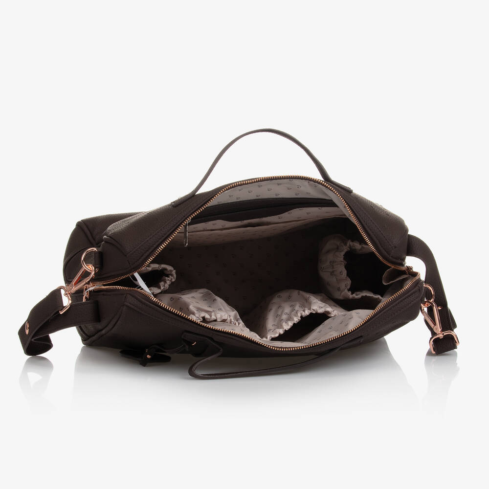 Pasito a Pasito-حقيبة تغيير الحفاضات جلد صناعي لون بني (37 سم) | Childrensalon