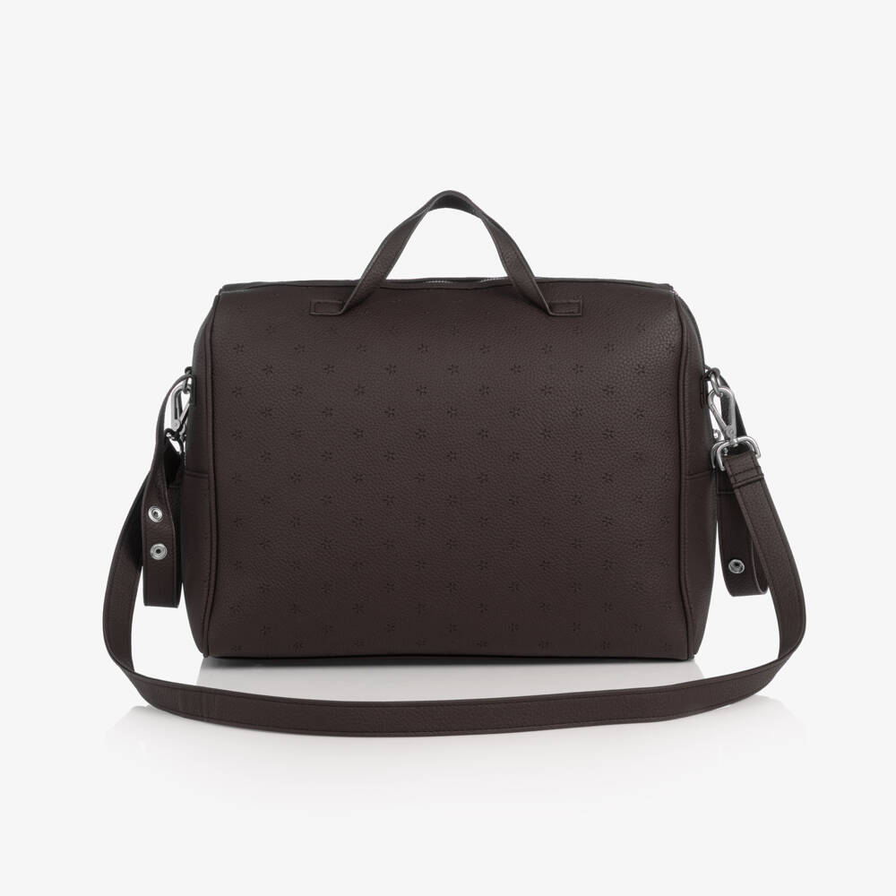 Pasito a Pasito-Пеленальная сумка Лондон коричневая из искусственной кожи (37см) | Childrensalon