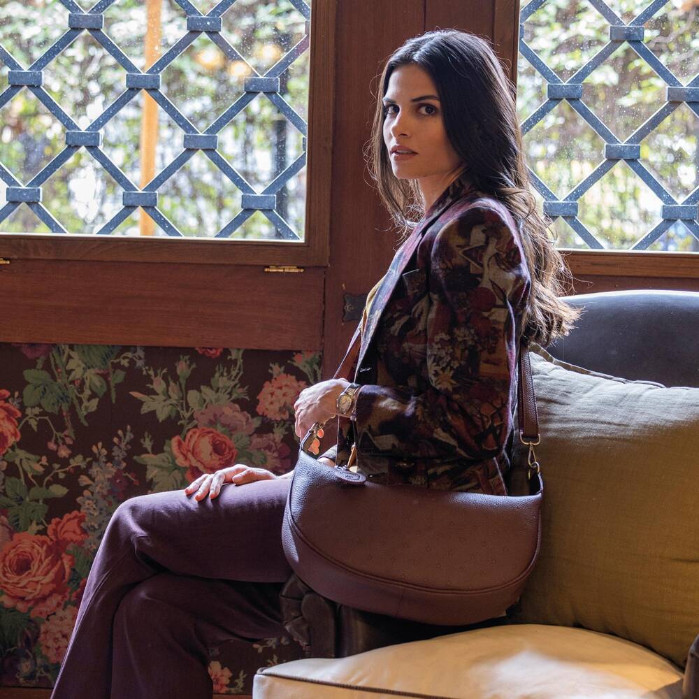 Pasito a Pasito-Пеленальная сумка бордовая кросбоди Gondola (38см) | Childrensalon