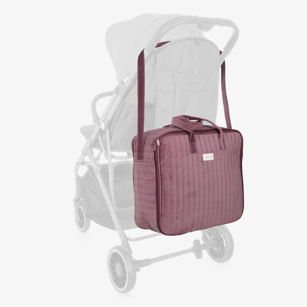 Pasito a Pasito-Cherry Velvet Suitcase (44cm) | Childrensalon