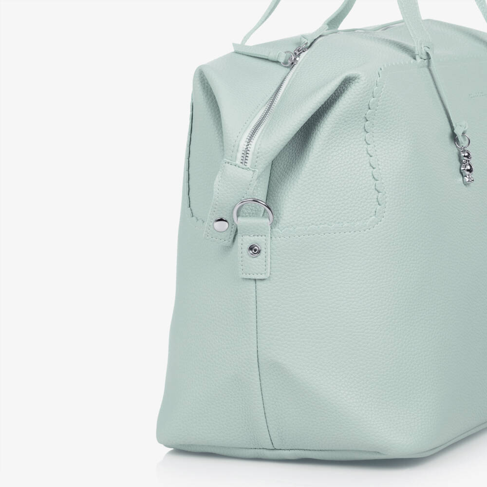 Pasito a Pasito-حقيبة تغيير الحفاضات جلد صناعي لون أخضر (50 سم) | Childrensalon