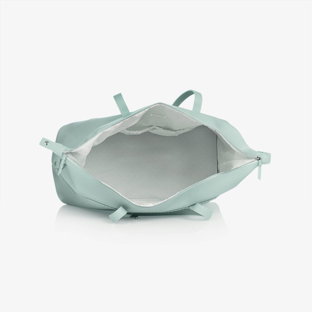 Pasito a Pasito-حقيبة تغيير الحفاضات جلد صناعي لون أخضر (50 سم) | Childrensalon