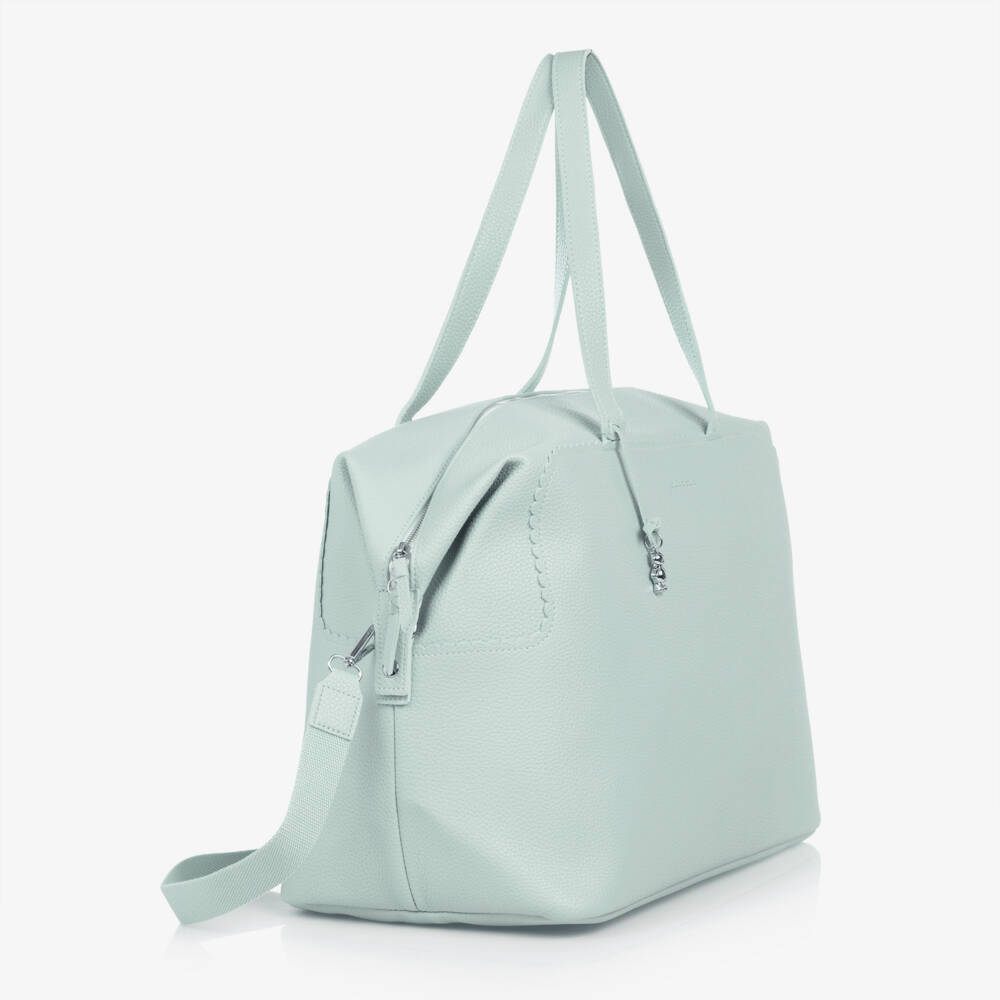 Pasito a Pasito-حقيبة تغيير الحفاضات جلد صناعي لون أخضر (50 سم) | Childrensalon