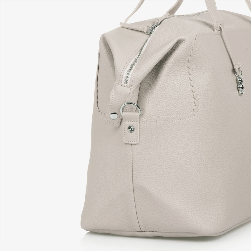 Pasito a Pasito-حقيبة تغيير الحفاضات جلد صناعي لون رمادي (50 سم) | Childrensalon