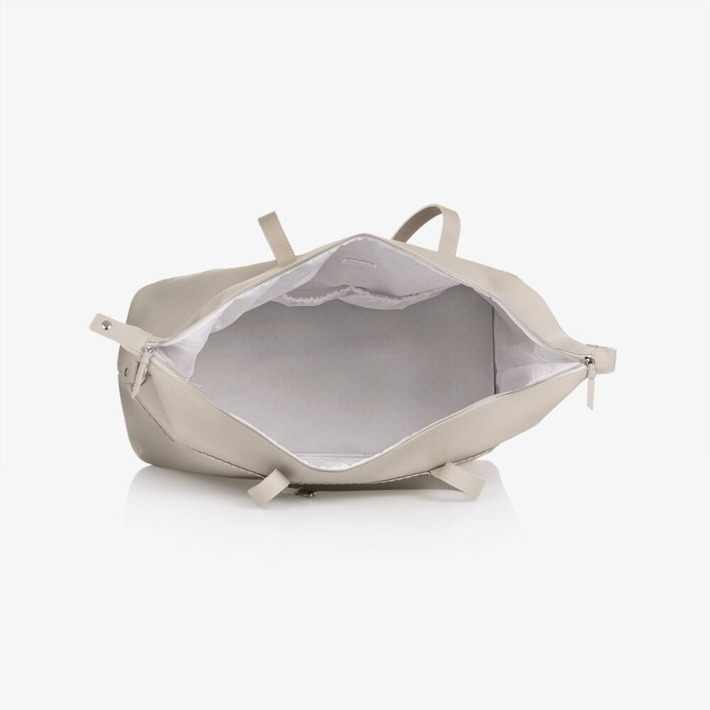 Pasito a Pasito-حقيبة تغيير الحفاضات جلد صناعي لون رمادي (50 سم) | Childrensalon